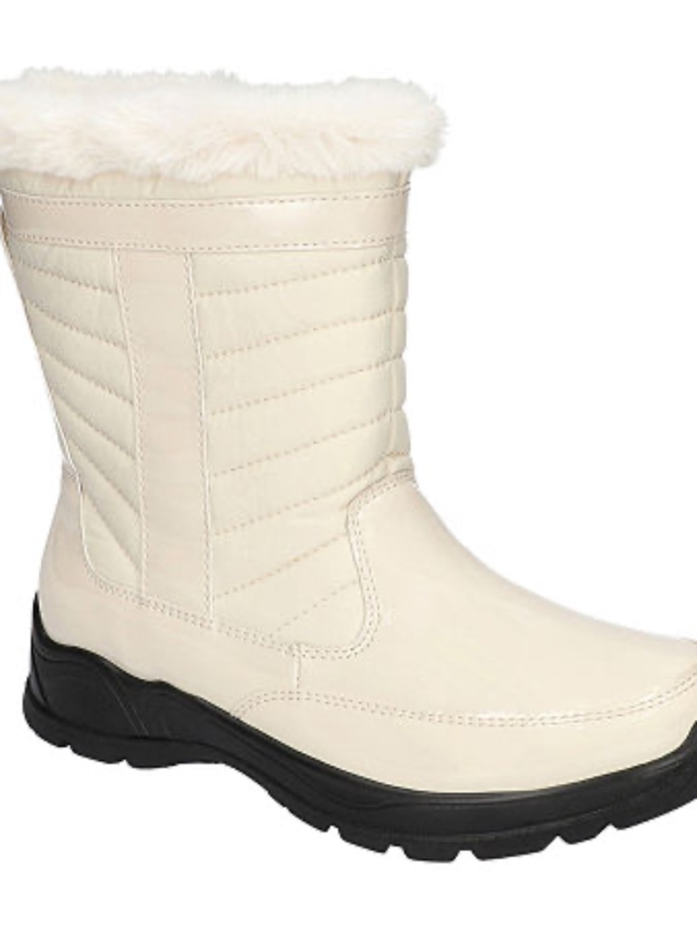 Easy Street Frazer Waterproof Women S Boots Color: Winter White Patent